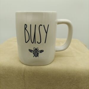 Busy Bee Mug Artisan Collection Rae Dunn White Coffee Tea Drink Pottery